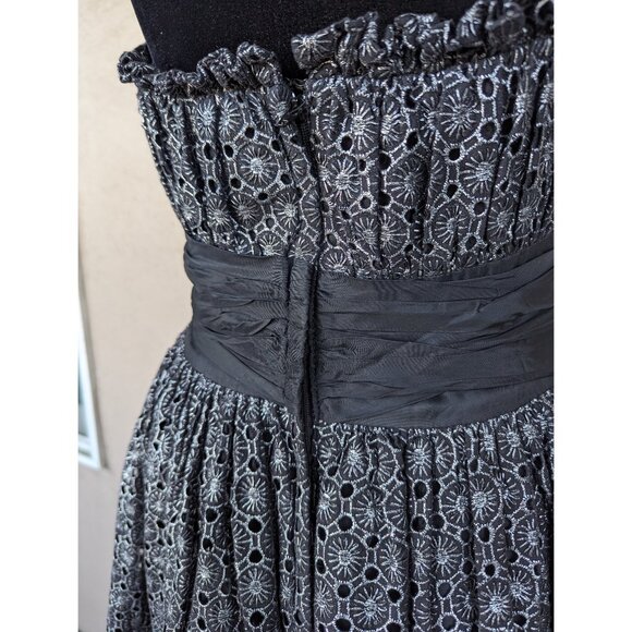 💜✨Vintage Betsey Johnson Black and Silver Lace Dress - Picture 5 of 15